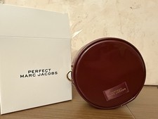 Marc Jacobs Perfect Pouch Round Bag – Burgundy Authentic Designer New