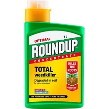 Roundup Optima+ Weedkiller 1L Systemic Concentrate for Tough Weeds Roots