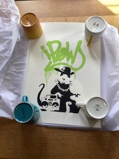 BANKSY GANGSTA RAT GREEN