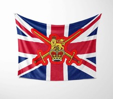 British Army Flag Fleece Blanket Home Decor Throw Gift Cosy Custom Made Soft