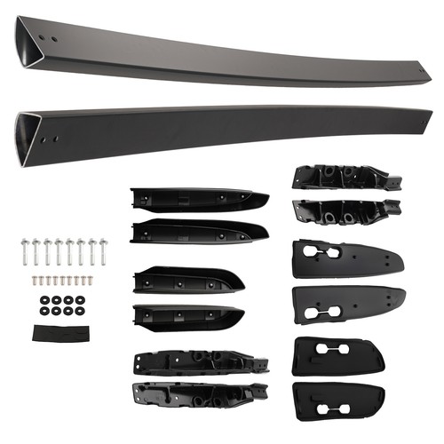 Pair black roof rack - black,