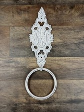 Shabby Chic Towel Ring, Ornate Bath Hand Towel Holder, Bathroom fixture Original