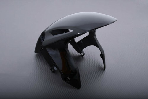 Black front fender mudguard - black,