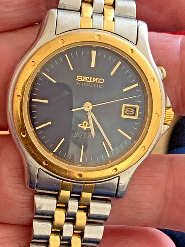 Seiko mans kinetic date black - mans,