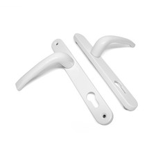 2x White Door Handle For