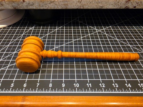 Vintage wooden gavel judge - gavel,