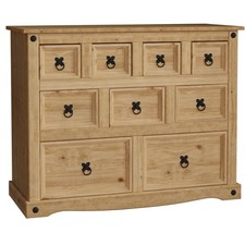 Corona Solid Pine Mexican Living Bedroom Dining Room Waxed Furniture Tables