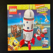 LEGO 3831 Spongebob SquarePants Rocket Ride Instruction Manual 2008 Original
