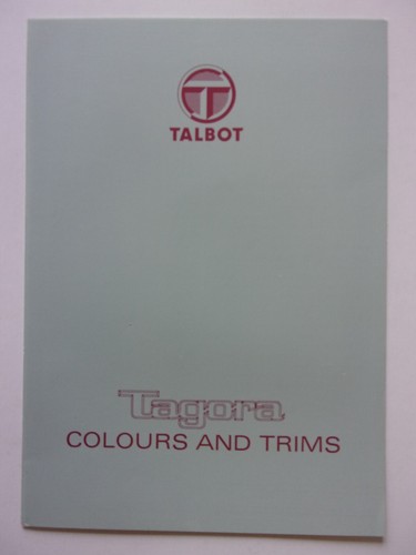 Talbot tagora orig 1981 - uk, mkt
