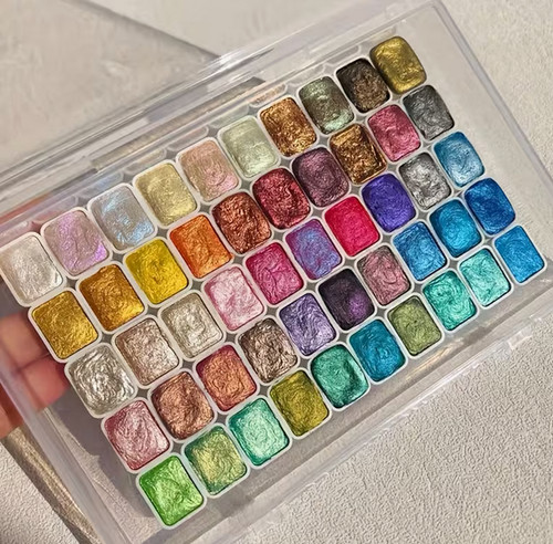 Metallic watercolour paint - metallic,