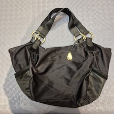 Tula Large Black Soft Matt Satin Bag. NEW. Great gift!