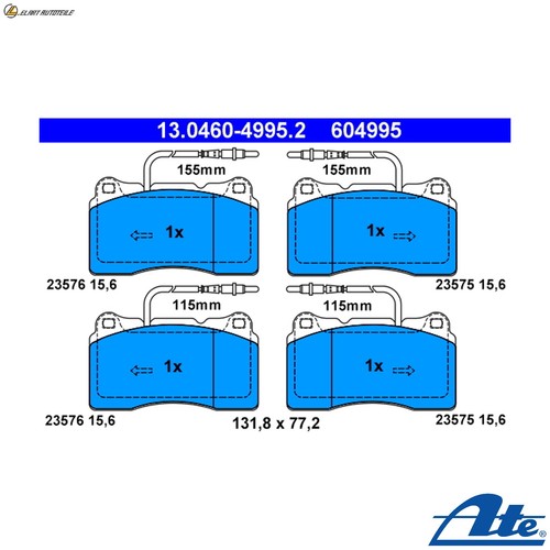Brake pad set disc - brake,