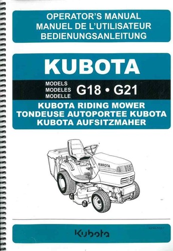 Kubota riding mower g18 - kubota,