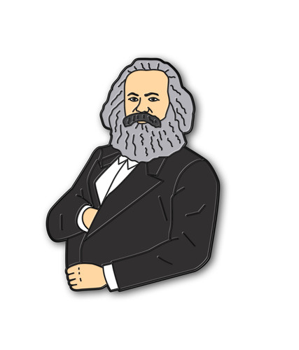 Karl marx enamel pin badge - pin,