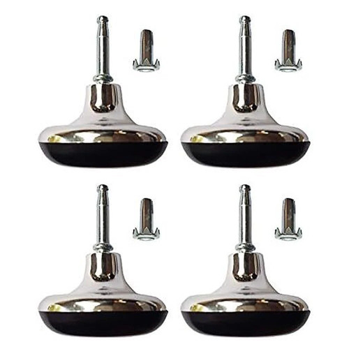 Chrome feet leg gliders - feet,