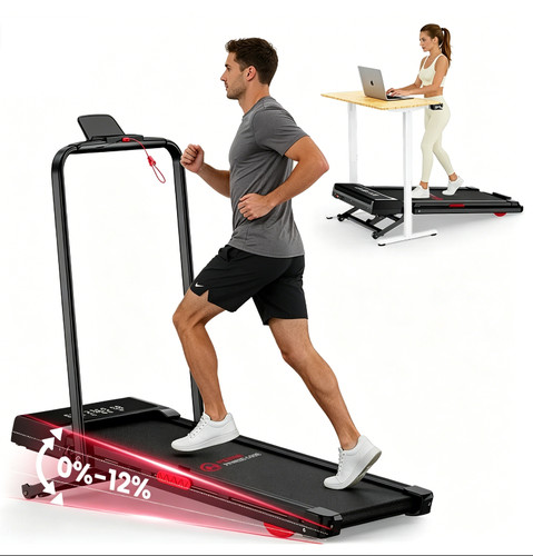 Folding treadmill with - 1,