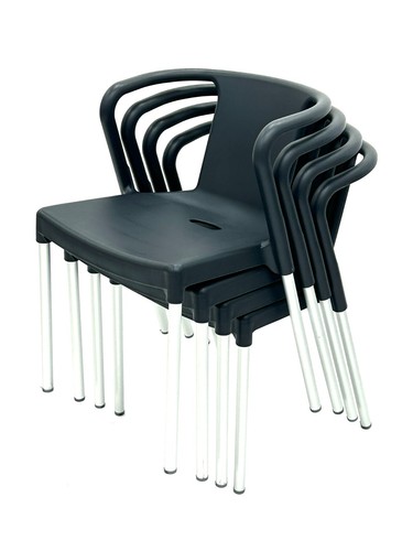 Grey stacking chairs - grey,
