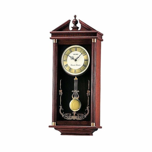 Seiko clocks dark wooden - seiko,