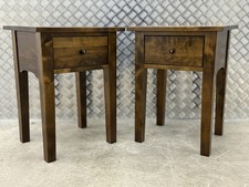 Laura Ashley Garrat PAIR Of Side tables - Bedside Tables Chestnut  🚚 Del Avail