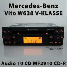 Genuine Mercedes W638 Radio Audio 10 CD MF2910 CD-R V-Class Car Stereo RDS