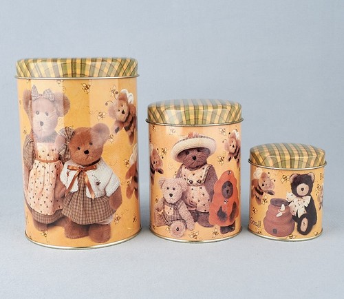 Boyds bears tin canister - boyds, set