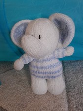 Hand Knitted Elephant Toy X