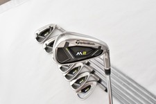 8PCS TaylorMade M2 Iron Set 5-6-7-8-9-PW-AW-SW REAX90 FLEX S Stiff RH Golf Clubs