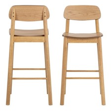 Barlow Bar Stool in Matt Oak