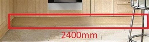 Oak effect continuous plinth - continuous,