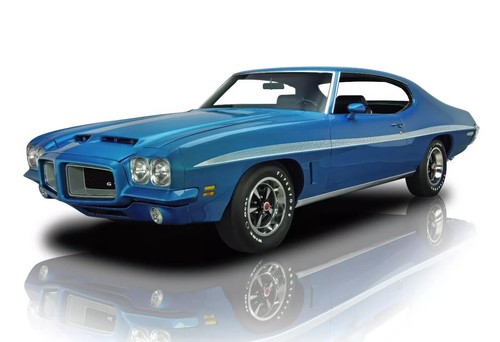 1972 pontiac gto blue - 1972,