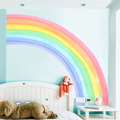 Large rainbow wall sticker - rainbow,