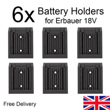 6x Battery Holder for Erbauer