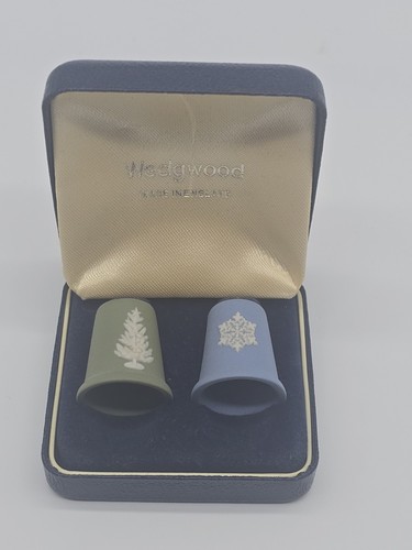 Wedgwood christmas thimble set - christmas,