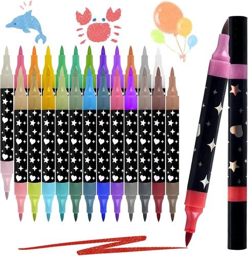 Colors dual tip glitter - dual,