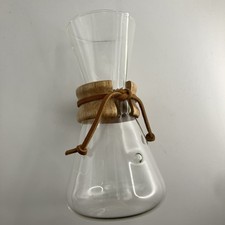 CHEMEX 3-Cup Wood Neck Glass