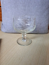 1 Vintage Etched Crystal