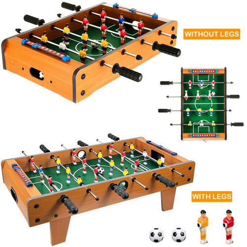 Wooden mini foosball table - wooden, top