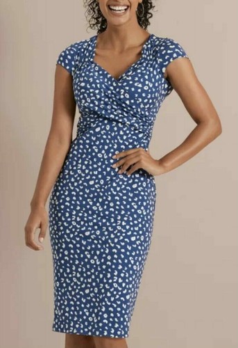 Bravissimo flo wrap dress blue - bravissimo,