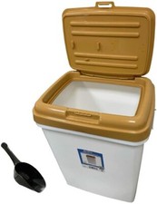 30L Large Pet Food Container Dog Cat Animal Dry Feed Storage Box Bin & Scoop