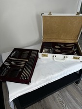 23/24 Carat Gold Plated Solingen 69 Piece Cutlery And Serving Set