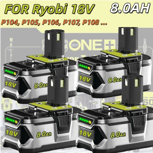 2pack 0ah battery for ryobi - 2pack, 8.0ah
