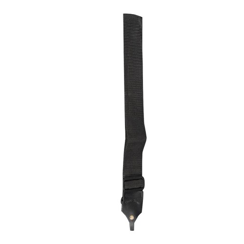 Gold tone black cloth strap - gold,