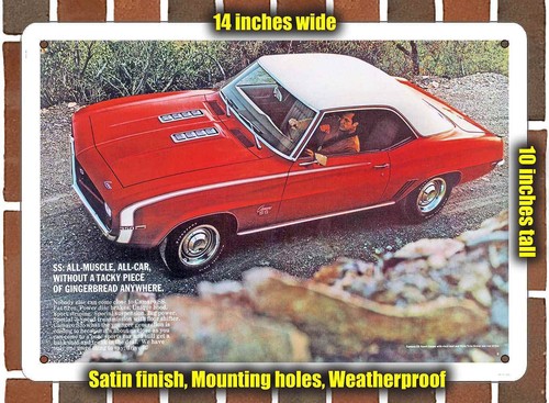 Metal sign 1969 chevrolet - metal,