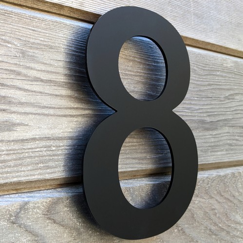 Modern black house numbers - modern,