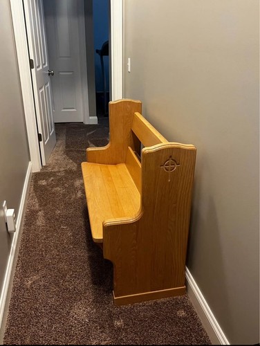 Oak church pew - oak, bench