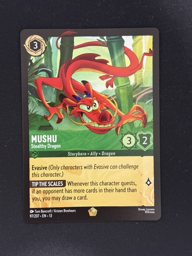 Disney lorcana tcg mushu - lorcana,