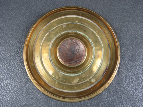 Antique brass trench art - , shell