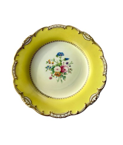 Antique mintons yellow floral - yellow,