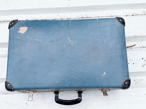 Vintage blue hard case - vintage,