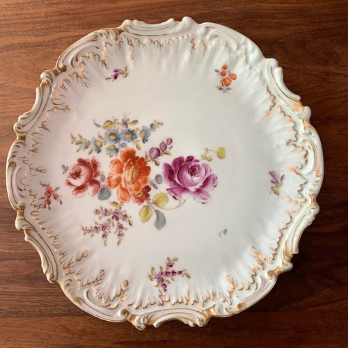 Antique hand painted - hand-painted, coiffe
